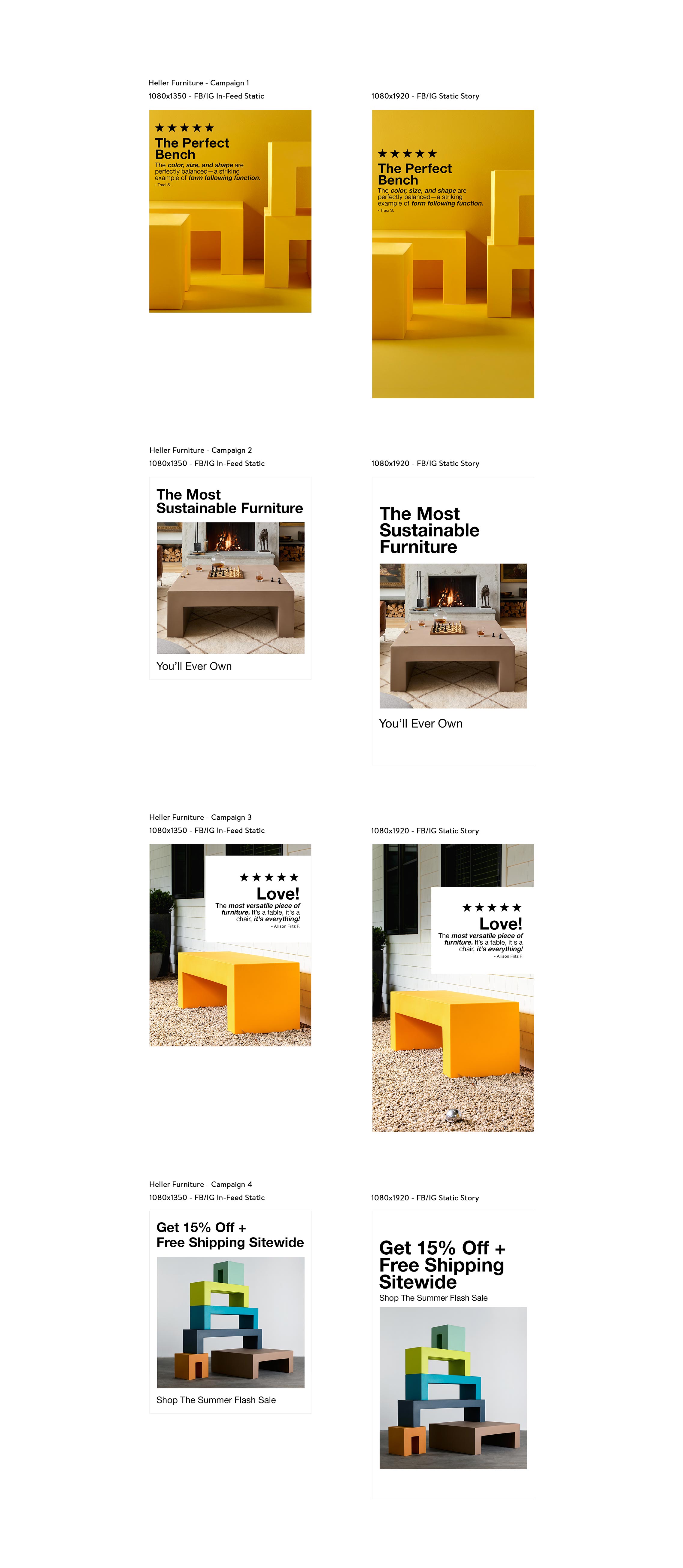 Paid Social Static- Heller Furniture - Campaigns Paid Social Static- Heller Furniture - Campaigns